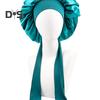 Women Shower Cap Sleeping Satin Bonnet Solid Color Adjustable Lace-up Bow Waterproof High Density Women Braids Curly Night Hat Beauty Parlor Cap
