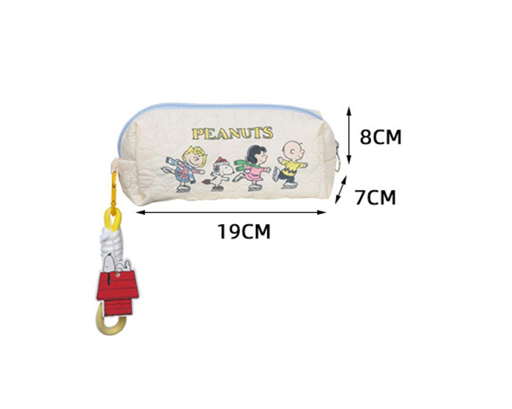 Snoopy Pencil Cute and Simple Large Capacity Boys and Elementary School Middle School High School College and Working Cosmetics Travel Popular for