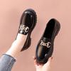 Women's 2025 Retro Loafers: Versatile Thick-Soled, British-Style Leather Shoes for Spring & Autumn.