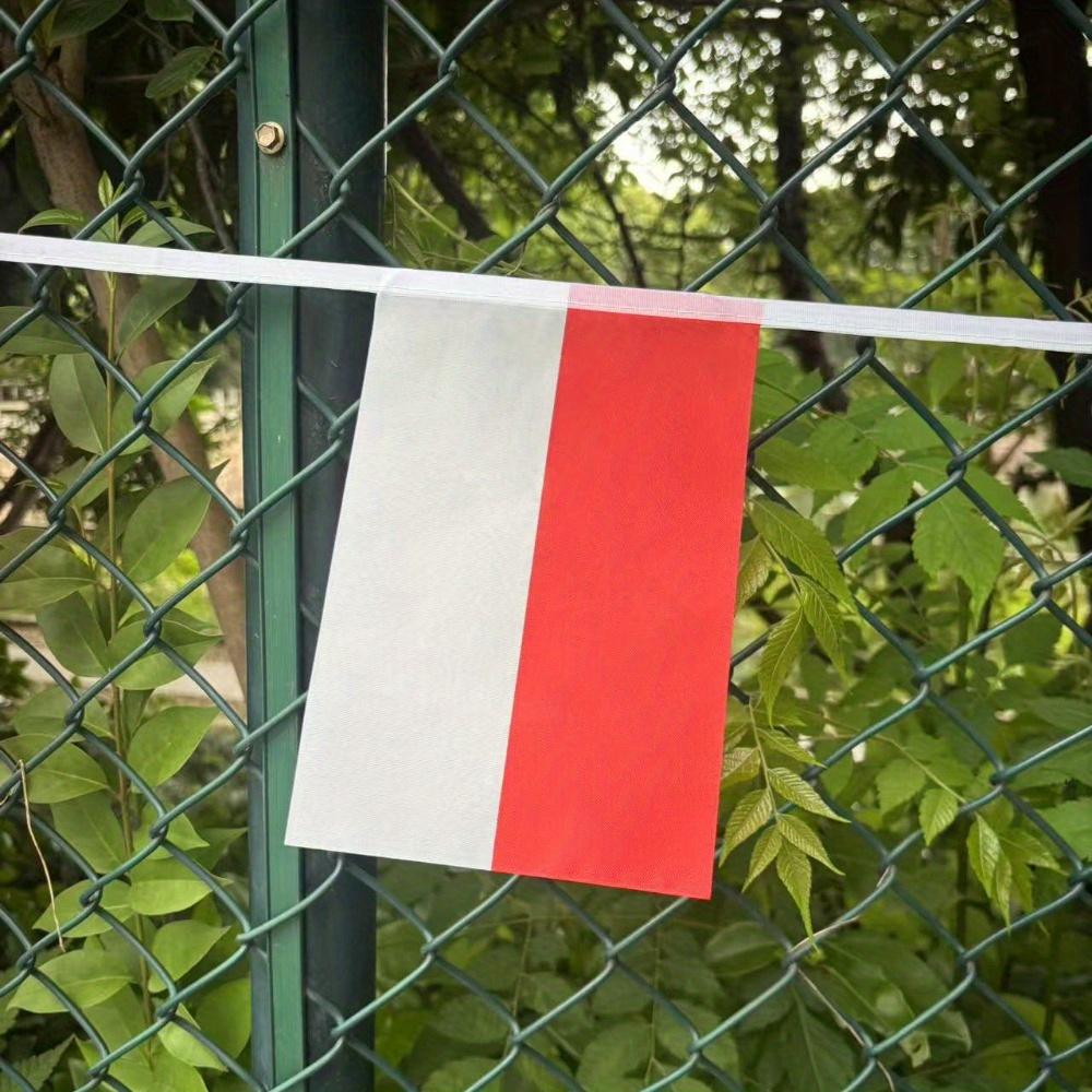 10M (32,8 фута) Польский флаг, флажная гирлянда, праздничное украшение, подвесной флаг, флаг-растяжка