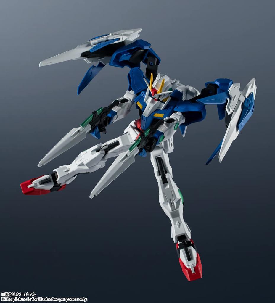 TAMASHII NATIONS GUNDAM UNIVERSE Mobile Suit Gundam 00 00 RAISER 150mm Painted Movable Figure GN-0000+GNR-010 Approx. ABS&PVC