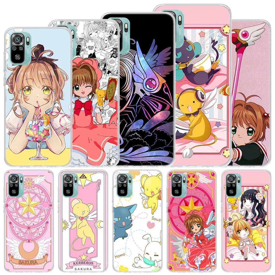Мягкий чехол для телефона Xiaomi Redmi Note 14 13 12S 11S 10S 12 Pro Plus с рисунком из аниме CardCaptor Sakura, чехол-ракушка 11 10 11E 11T Note14