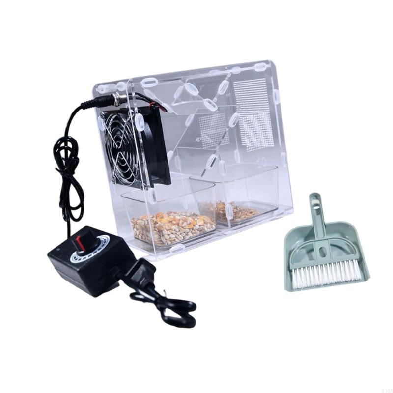 Bird Grains Blowing Machine Adjustable Speed Fan Bird Seed Shelling Machine for Easy Cleaning and Maintenances