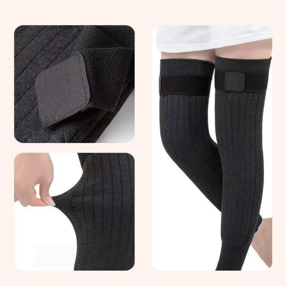 Windproof Thick Knee Protector Elastic Thermal Leg Warmers Winter Knee Cover Sport Accessories