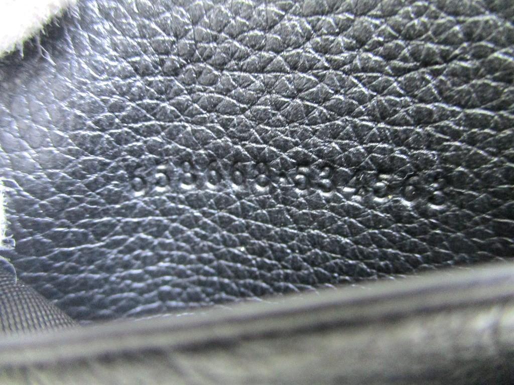 Оригинальный мужской кошелек GUCCI с тисненым логотипом, черная кожа, складной, для купюр, компактный #b233 Открытая коробка