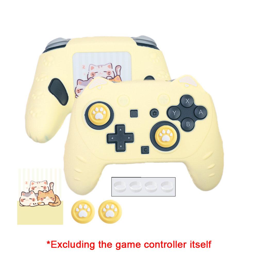 Cat Paw Silicone Soft Shell Gamepad Sticker Skin For Switch 2 Pro/NS2 Pro Game Controller Case Thumb Stick Grip Cap Cover