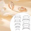 8 Pieces Invisible Ring Size Adjuster, Sizer, Men Women for Loose Rings DIY Tightener