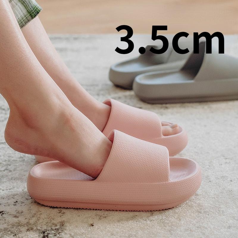 Women Men Slippers Thick Sole Summer Beach Slides Bathroom Anti-Slip Slipper Soft Sandals Fashion Flip-Flops Ultra-Light Shoes