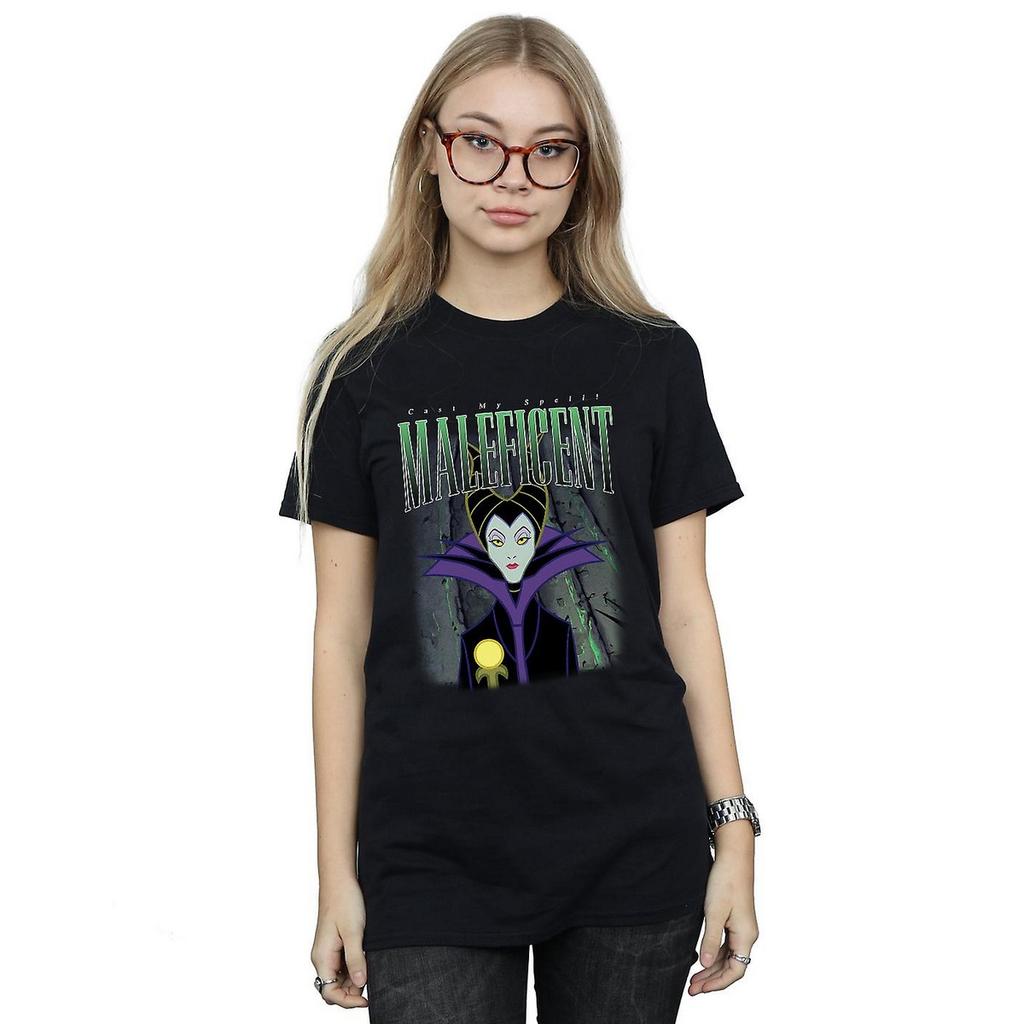 Sleeping Beauty Womens/Ladies Maleficent Montage Cotton Boyfriend T-Shirt
