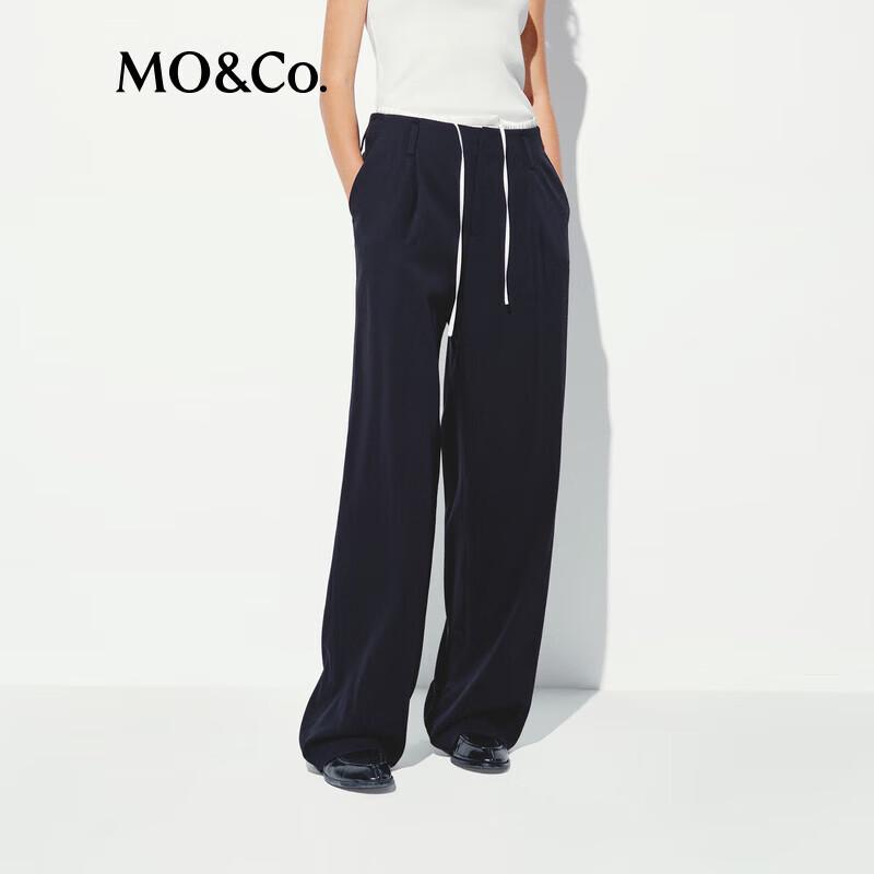 MO&Co. C+ Series Sporty Patchwork Wide-Leg Trousers