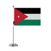 Drapeau De Bureau - Multicolore - Jordanie - 14 X 21 Cm - Polyester - Impression Recto/verso