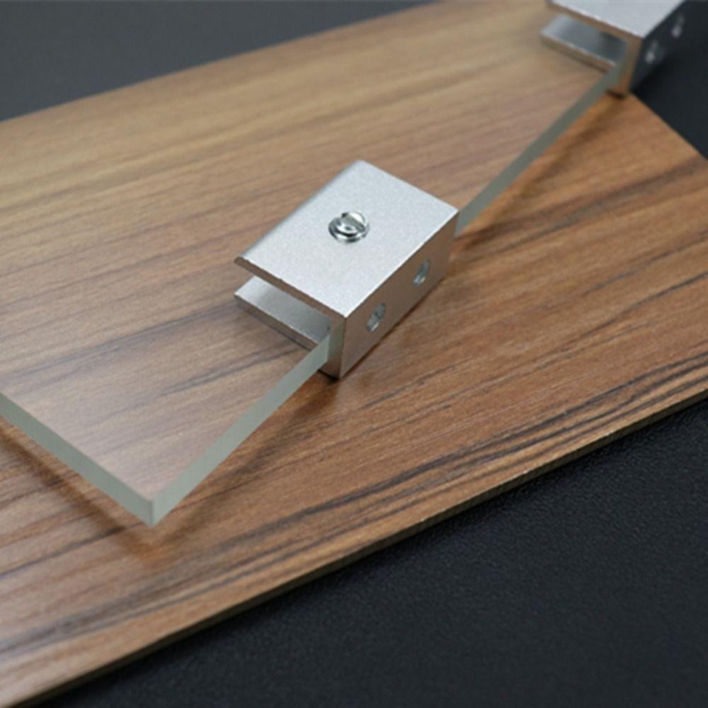 Aluminium Alloy Glass Clamp Suitable for 3-12mm Glass Resistant To Rust Wine Cabinet Divider Bracket Strong Bearing Capacity