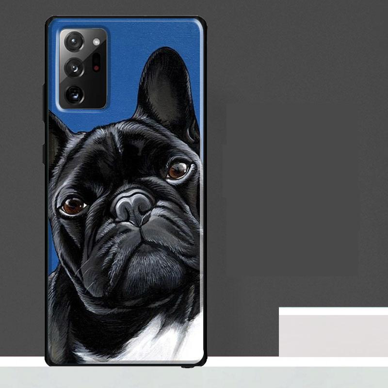 Watercolor French Bulldog Painting Case For Samsung Galaxy S25 Ultra S21 S22 S23 S24 Ultra S9 S10 S20 Plus S25 FE Phone Cover
