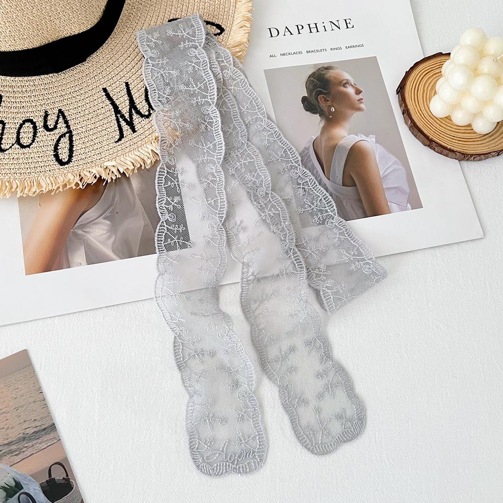 Multifunctional Long Lace Scarf Versatile Belt Ribbon Hair Band For Women