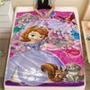 Purple Princess Floral Background Blanket Blanket Sofa Blanket Office Rest Blanket Bedroom Nap Blanket