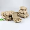 40Pcs Egg Tray Paper Pulp Shock-Proof Design Bulk 6/8/10/12/15 Count Natural Cardboard Egg Cartons Reusable Eco-Friendly Stackable Egg Storage