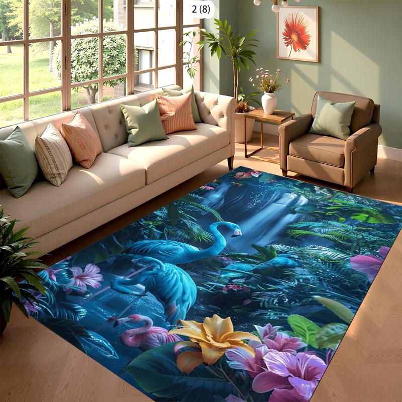Pixel Art Style  Elf Spring Rug Carpet Mat Non-Slip for Kids Room Bedroom Game Home Decor   Living Room Decoration