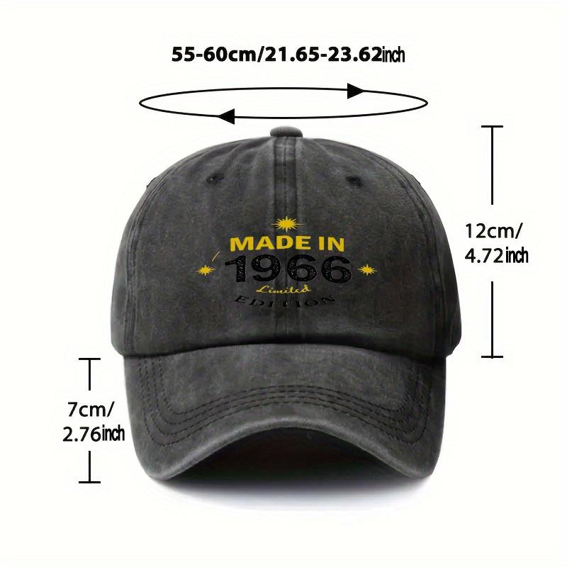 pc MADE IN Limited Edition Vintage Cap Adjustable Unisex Retro s Design Iconic Birth Year Print Ideal for Par