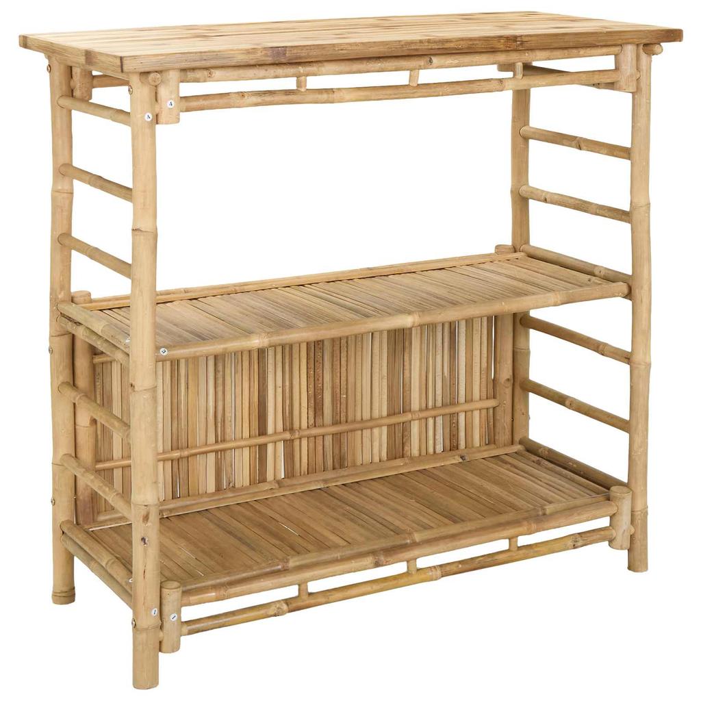 Outdoor Bar Table Natural 110 x 50 x 105 cm Bamboo