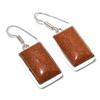 Red Sunstone Gemstone Handmade 925 Sterling Silver Jewelry Earring 1.65" a3J01