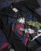 Giyu Tomioka T-Shirt Demon Slayer Kimetsu No Yaiba Anime Black Shirt Size