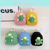 Adorable Cartoon Turtle Plush Mini Backpack For Kids Stylish Canvas School Bag