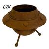 Creative Metal Flower Pot UFO Planter, Retro Rusty Alien Spaceship Plant Pot, Novelty Vintage Planter Container for Succulents And Indoor Plants, Home