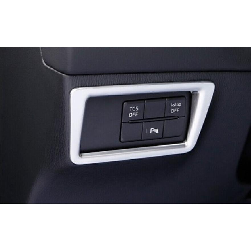 For Mazda CX-5 2017-2024 Matte Silver Driver's Side Dash Control Frame Trim 1PCS