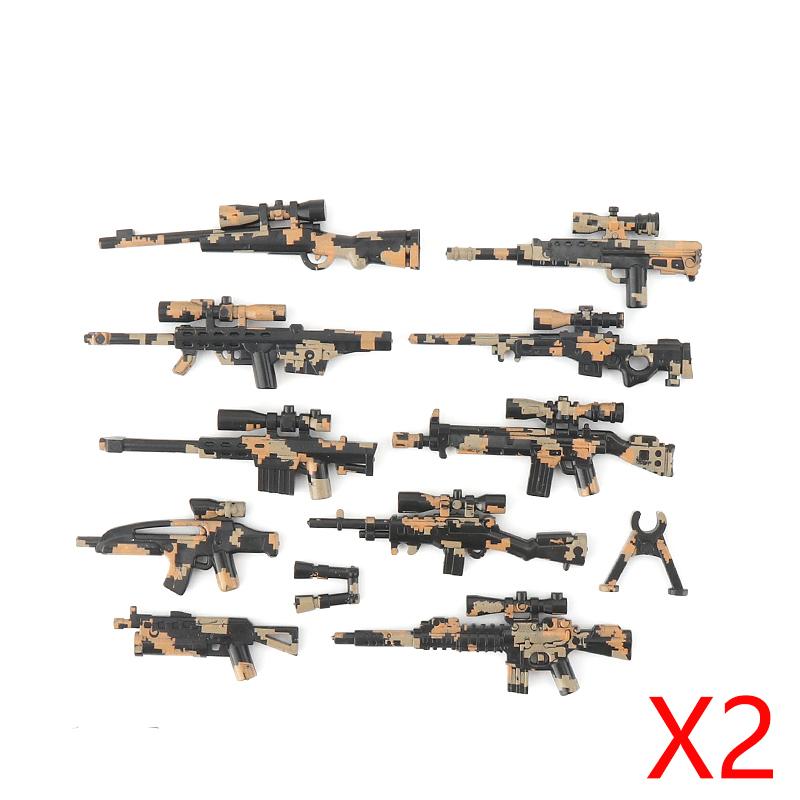 Военные Строительные Блоки Фигурки Солдатов Оружие Камуфляж Оружие RPG Снаряжение Пакет Щиты EOD M1919A4 Баррикада Мини-Кирпичики