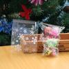 100pcs New Gifts Party Supplies Candy Bag Cookie Package Christmas Snowflake Self-Adhesive