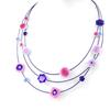 [H9086] - Designer Necklace 'Les Acidulés' Blue Pink