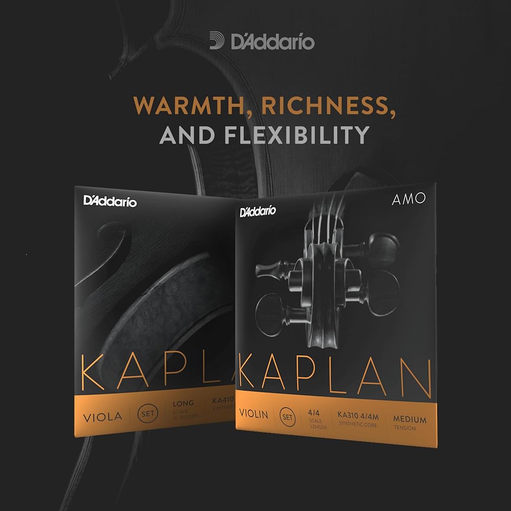 D'Addario Daddario Скрипичные струны Розовые Kaplan Amo D Линия KA313 4/4M Среднее натяжение [Оригинальные отечественные...