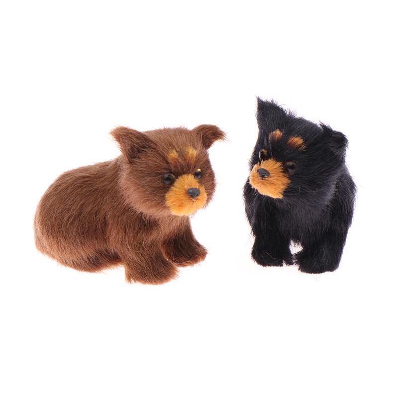 Милая имитация бурого медведя, фигурки животных, модель, миниатюрные украшения животных, рождественский подарок, декор для рождественской елки