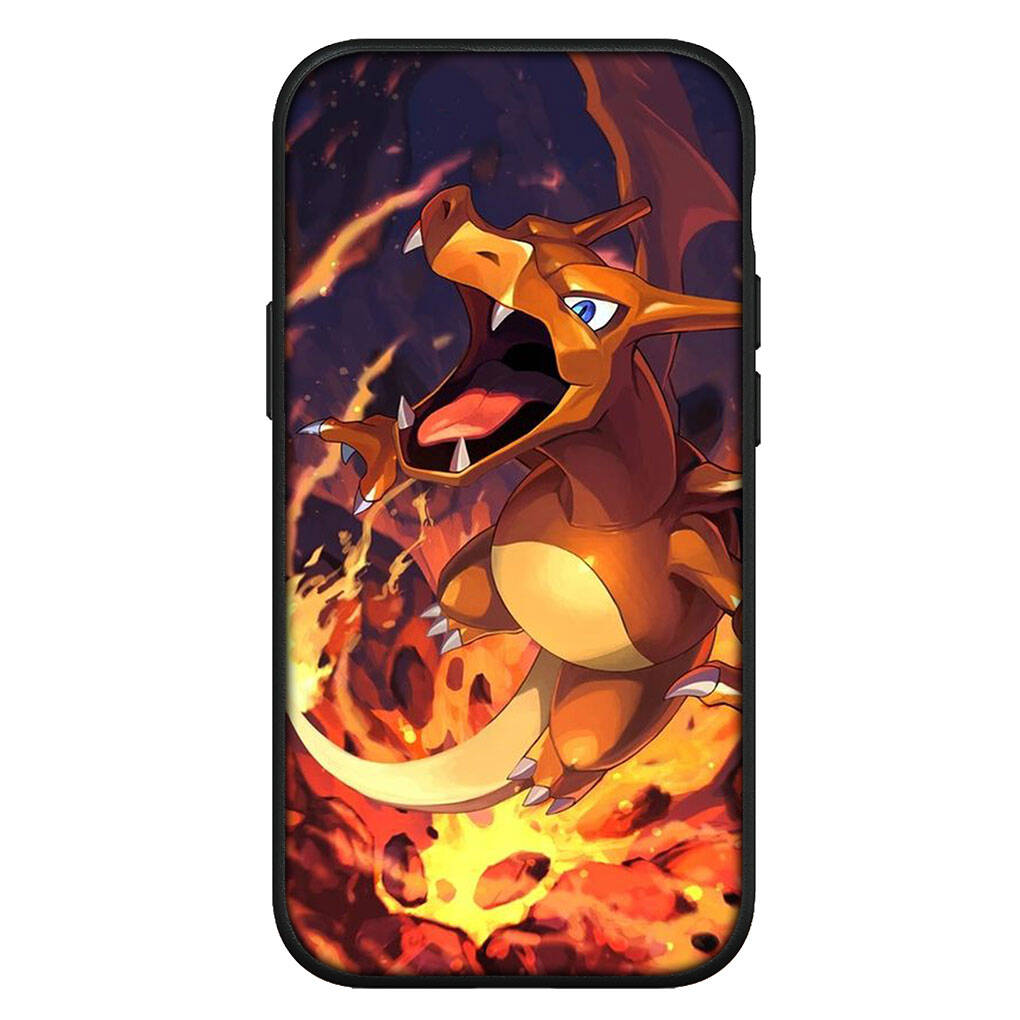 Чехол для iPhone 17 16 15 Xiaomi Poco Redmi Note 14 13 12 11 Pro Max X 9 16e Samsung Galaxy S25 S24 S23 OPPO Huawei Мультяшный чехол для телефона с Чармандер