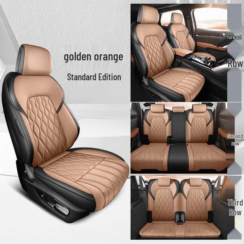 Всесезонная семиместная подушка на сиденье автомобиля BYD Tang DM, кожаная