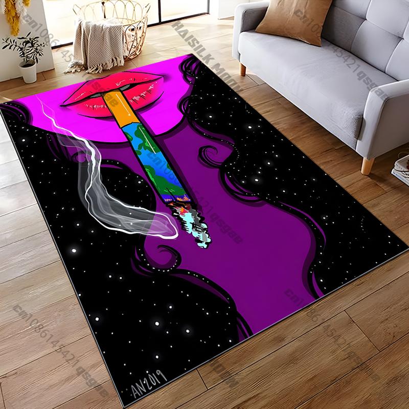 15 Size Cartoon Abstract Smoking Carpet for Living Room Home Decor Large Area Rug Bedroom Floor Rug Non-slip Easy Washable Mat