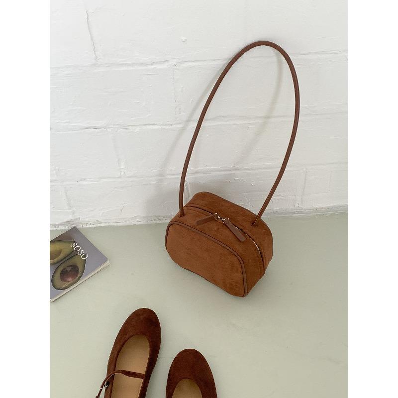 Осень и зима замшевая сумка-тофу блок нишевый дизайн маленькая квадратная сумка новая женская сумка через плечо