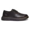 Dr. Martens Leather Round Toe Lace-Up Comfortable Low-Top Casual Shoes Unisex Casual Shoes Black 31669001
