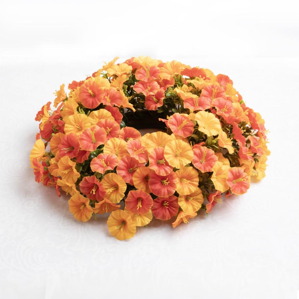 Искусственный венок на дверь Подвесной В помещении На улице Реалистичный Утренний Венок Для входной двери На День благодарения Хэллоуин Рождество Домашнее украшение