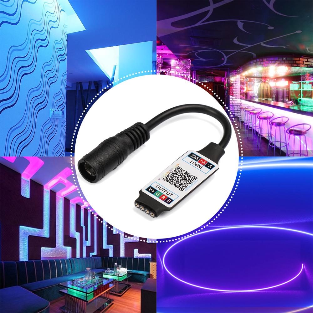 New Useful Mini Wireless Bluetooth RGB Controller Female Plug to 4Pin Connector LED Light Strip Bluetooth Adapter For 5050 3528