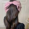 1 шт. Большой бант Сатиновые банты для волос Однотонный розовый черный Заколка для волос Новая заколка для волос для аксессуаров для волос