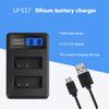 LCD USB LP-E17 Dual Channel Battery Charger Replacement for EOS Rebel T6i 750D 800D 200D 8000D Kiss X8i Camera