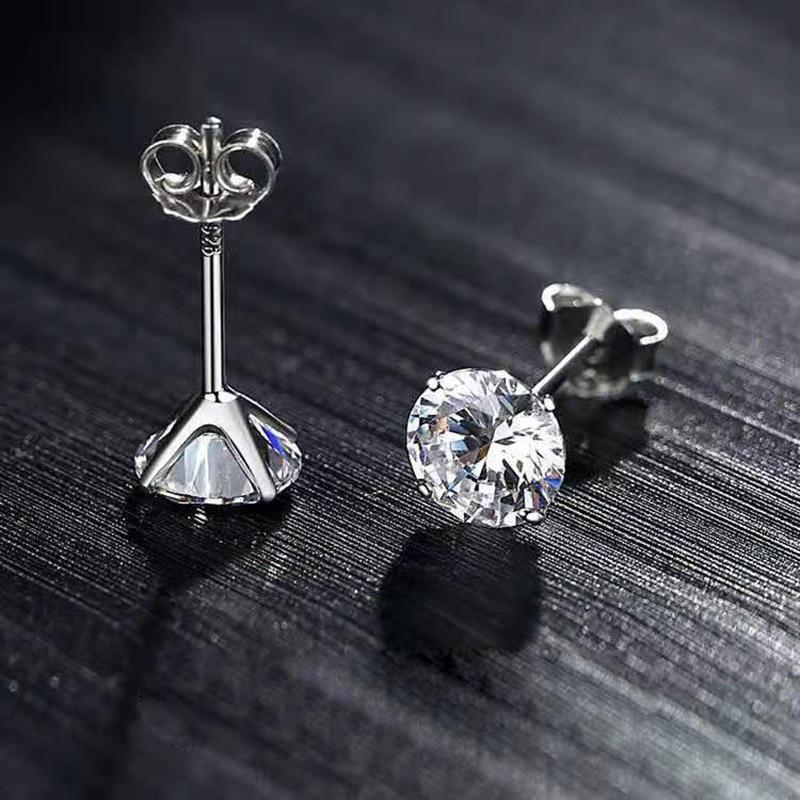 Модные круглые серьги-гвоздики с подвесками из циркония для женщин, вечерние свадебные украшения, аксессуары для подвесок, бижутерия Eh1193