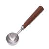Coffee Measuring Spoon 304 Stainless Steel Long Wooden Handle Multifunctional Coffee Scoop for Home