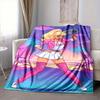 1Pc 80S Neon Vibes Blanket Soft And Comfortable Casual Warm Camping Travel Christmas Halloween Xmas Gift M928699