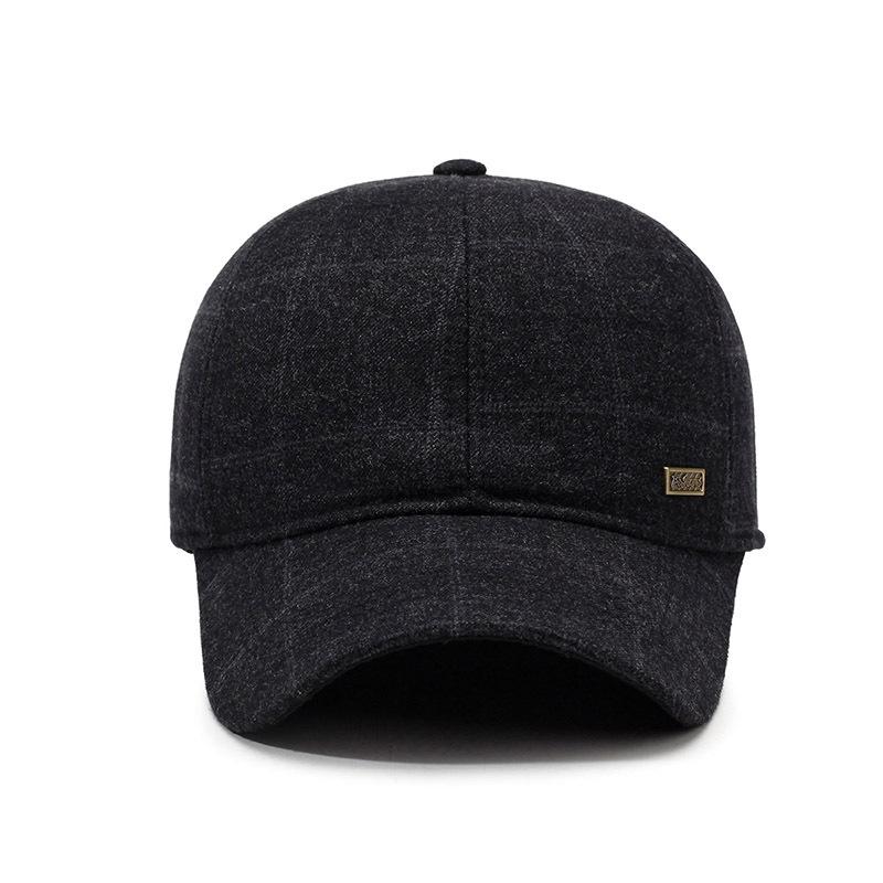 В пожилой шапке Мужская зимняя бейсболка для папы Старик Дедушка Зимняя пожилая защита ушей Хлопковая шапка Мужская