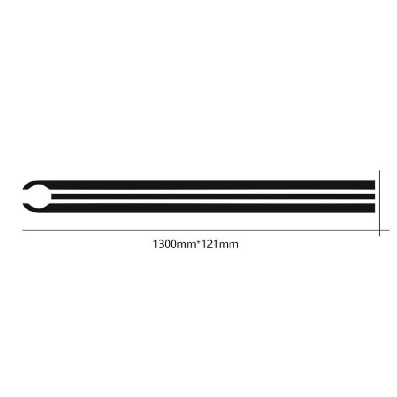 Новые 130X12,1 см Полосы для гонок на капот автомобиля Наклейки для BMW Mercedes-Benz
