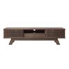TV Media Cabinet with One Drawer And Two Doors Furniture Panel Panel Cabinet. Unique Design Vintage Wood Color. 150x35x44cm Television Stand