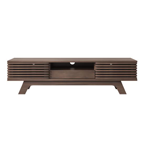 TV Media Cabinet with One Drawer And Two Doors Furniture Panel Panel Cabinet. Unique Design Vintage Wood Color. 150x35x44cm Television Stand