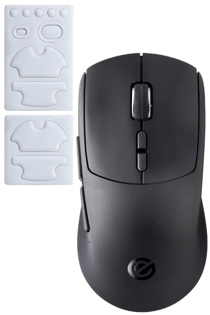 ELECOM V Custom Wireless Gaming Lightweight 26000 650 50G Distance Claw Mouse, 2.4GHz/Wired, Rechargeable, 54g, Design, DPI, IPS, Sensor, Grip, Black,